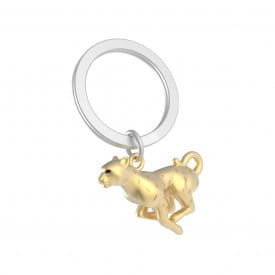 Metalmorphose | Pearl Gold Leopard Keyring