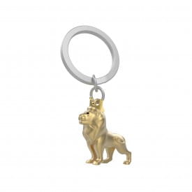 Metalmorphose | Matt Gold Lion Keyring