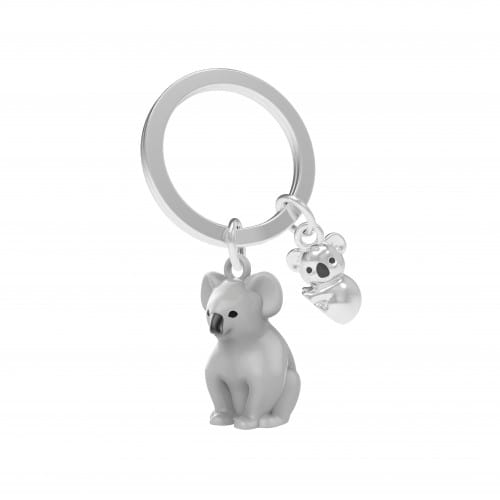 Metalmorphose | Grey Koala & Baby Keyring