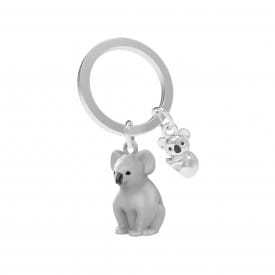 Metalmorphose | Grey Koala & Baby Keyring