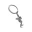 Metalmorphose | Matt Chrome Rugby Player with Ball Keyring