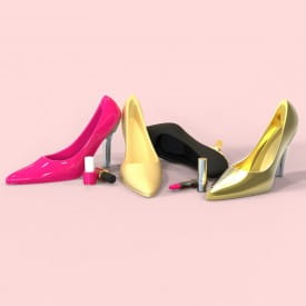Metalmorphose | Pink High Heel Shoe Keyring