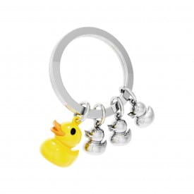 Metalmorphose | Yellow Duck Family Keyring