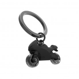 Metalmorphose | Matt Black Motorcycle Keyring