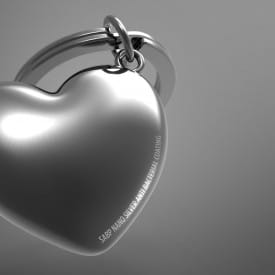 Metalmorphose | Anti Bacterial Heart Shaped Keyring