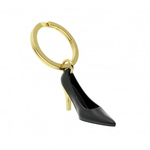 Metalmorphose | Black & Gold High Heel Keyring