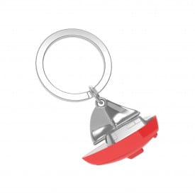 Metalmorphose | Red Sailing Boat Keyring