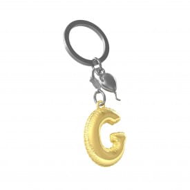 Metalmorphose | Alphabet Balloon Keyring | Letter G