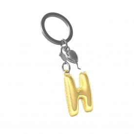 Metalmorphose | Alphabet Balloon Keyring | Letter H