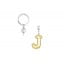 Metalmorphose | Alphabet Balloon Keyring | Letter J