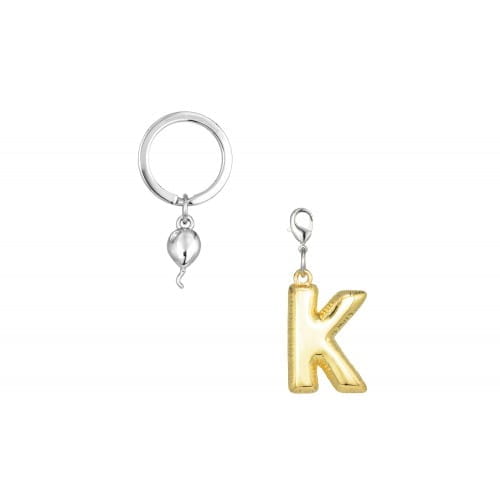 Metalmorphose | Alphabet Balloon Keyring | Letter K