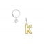 Metalmorphose | Alphabet Balloon Keyring | Letter K