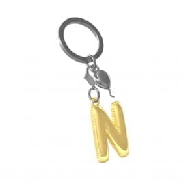 Metalmorphose | Alphabet Balloon Keyring | Letter N