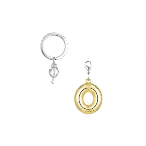 Metalmorphose | Alphabet Balloon Keyring | Letter O