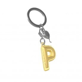 Metalmorphose | Alphabet Balloon Keyring | Letter P