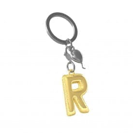 Metalmorphose | Alphabet Balloon Keyring | Letter R