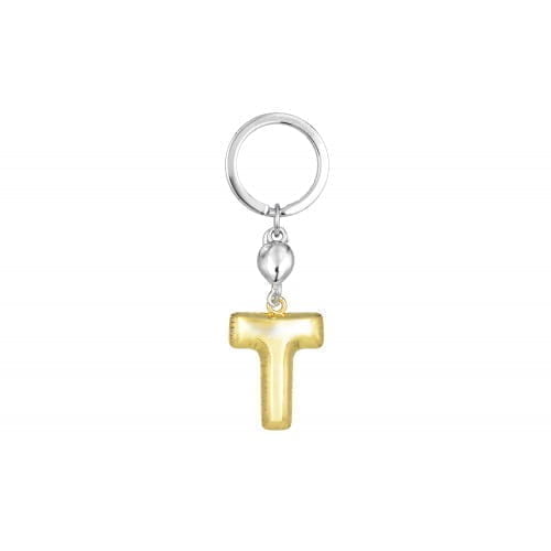 Metalmorphose | Alphabet Balloon Keyring | Letter T
