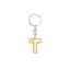 Metalmorphose | Alphabet Balloon Keyring | Letter T