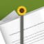 Metalmorphose | 3D Yellow Sunflower Bookmark