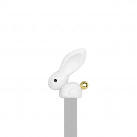 Metalmorphose | 3D White Bunny Bookmark