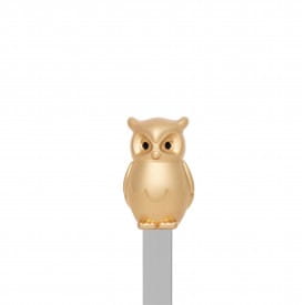 Metalmorphose | 3D Gold Owl Bookmark