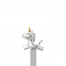 Metalmorphose | 3D Silver Unicorn Bookmark