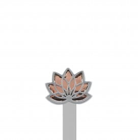 Metalmorphose | 3D Chrome Lotus Flower Bookmark