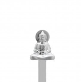 Metalmorphose | 3D Chrome Buddha Bookmark