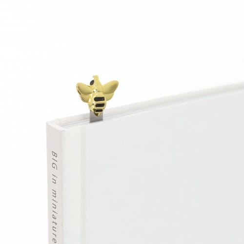 Metalmorphose | 3D Black & Gold Bee Bookmark