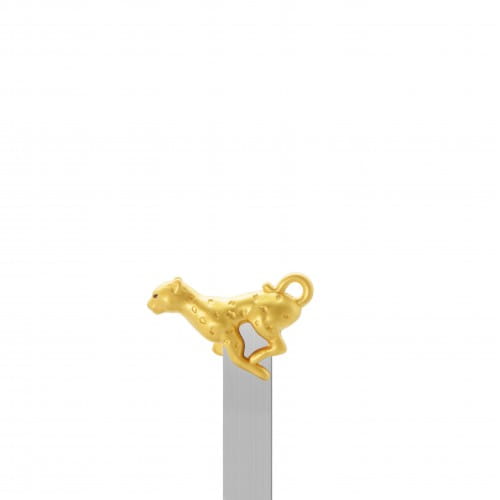 Metalmorphose | 3D Pearl Gold Leopard Bookmark