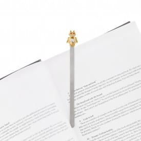 Metalmorphose | 3D Pearl Gold Robot Bookmark