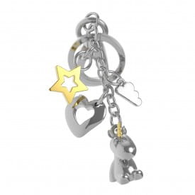 Metalmorphose | Unicorn & Cloud Charm Keyring