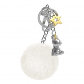 Metalmorphose | Sitting Unicorn with Pom Pom Charm Keyring