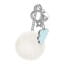 Metalmorphose | Blue Cloud with Pom Pom Charm Keyring