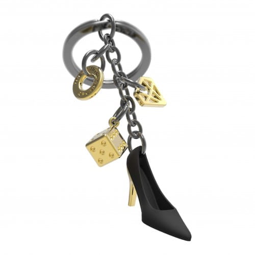 Metalmorphose | Black High Heel Drop Charm Keyring