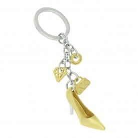 Metalmorphose | Gold High Heel Drop Charm Keyring