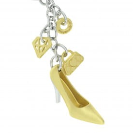 Metalmorphose | Gold High Heel Drop Charm Keyring