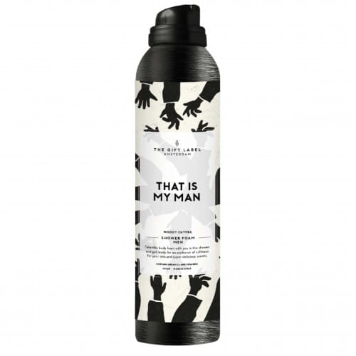 The Gift Label for Men | Shower Foam | That's My Man | Woody Chypre | 200ml