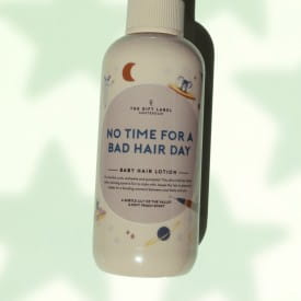 The Gift Label | Baby Boy Hair Lotion | No Time For A Bad Hair Day | Lily of the Valley & Soft Peach | 150ml