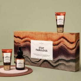 The Gift Label | Luxury Gift Box | Stay Fabulous | Hand Soap, Hand Lotion, Body Wash & Body Lotion