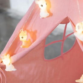 Dhink | LED String Lights | Mixed Coloured Pastel Jumping Deer | 10 Lights