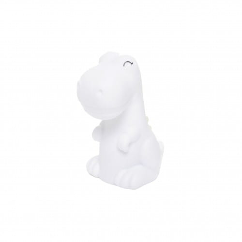 Dhink | Mini Colour Changing LED Night Light | White Dinosaur with Soft Green Mane