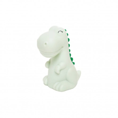 Dhink | Mini Colour Changing LED Night Light | Green Dinosaur with Dark Green Mane