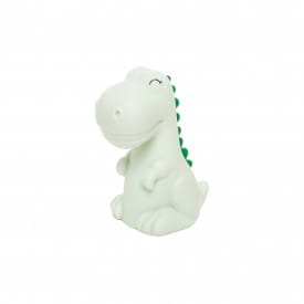 Dhink | Mini Colour Changing LED Night Light | Green Dinosaur with Dark Green Mane