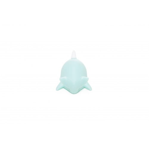 Dhink | Mini Colour Changing LED Night Light | Pastel Blue Narwhal with White Horn