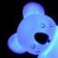 Dhink | Mini Colour Changing LED Night Light | White Sleeping Koala