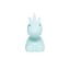 Dhink | Medium Colour Changing LED Night Light | Baby Sky Blue Unicorn with White Mane & Horn