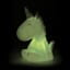 Dhink | Medium Colour Changing LED Night Light | Pastel Mint Green Unicorn with White Mane & Horn