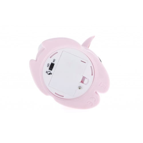 Dhink | Medium Colour Changing LED Night Light | Pastel Candy Pink Fallow Deer with White Tail