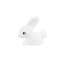 Dhink | Medium Colour Changing LED Night Light | White Bunny with Fluffy Faux Fur Pom Tail